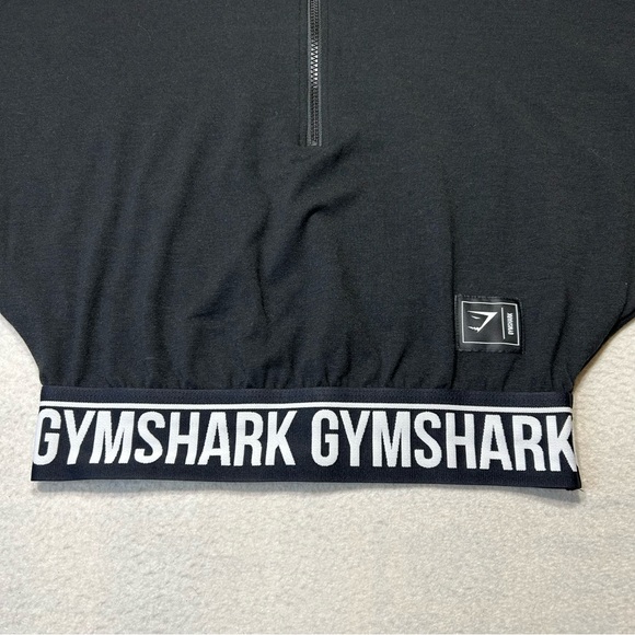 GYMSHARK Recess Crop 1/2 Zip Top Black Size S - Picture 8 of 12